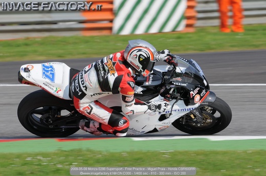 2009-05-09 Monza 0298 Supersport - Free Practice - Miguel Praia - Honda CBR600RR